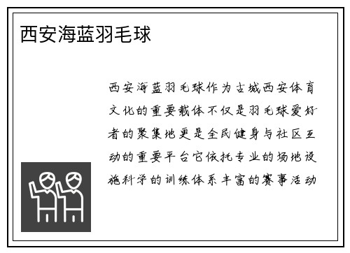西安海蓝羽毛球
